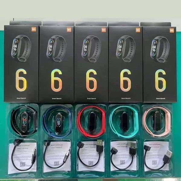 Фітнес браслет FitPro Smart Band M6 (смарт годинник, пульсоксиметр, пульс). Колір рожевий фото