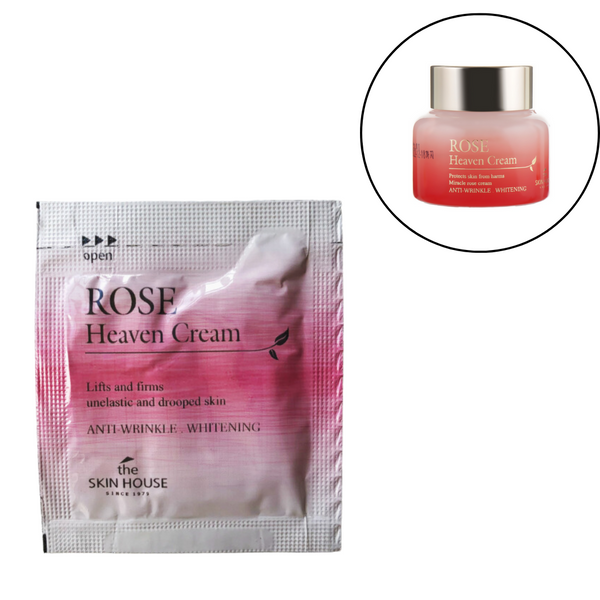 Пробник Омолоджуючий крем з екстрактом троянди The Skin House Rose Heaven Cream, 2 мл фото