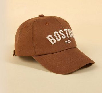 Кепка Boston коричневая, размер 54 фото
