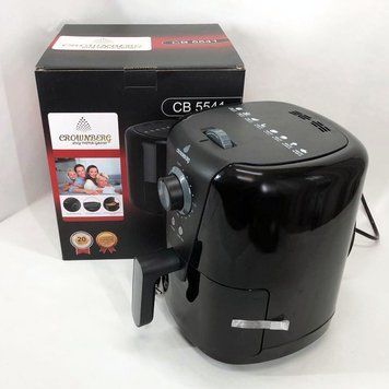 Фритюрниця для дому з таймером Crownberg CB-5541 на 1.5 л безмасляна фритюрниця 1200 Вт фото