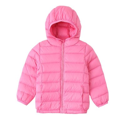 Куртка дитяча стегана однотонна 110см Рожевий (6513) фото