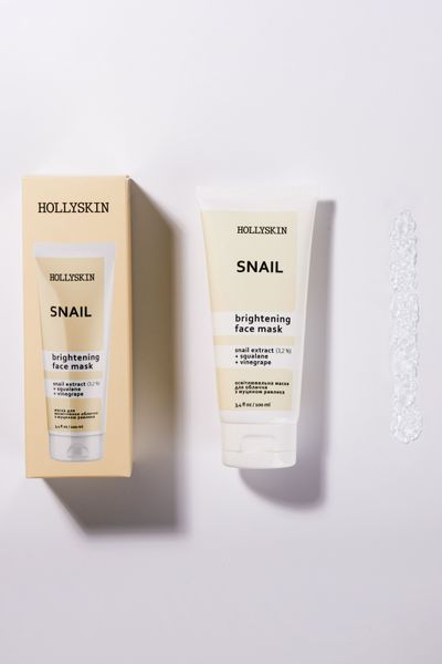 Маска для обличчя HOLLYSKIN Snail Face Mask фото