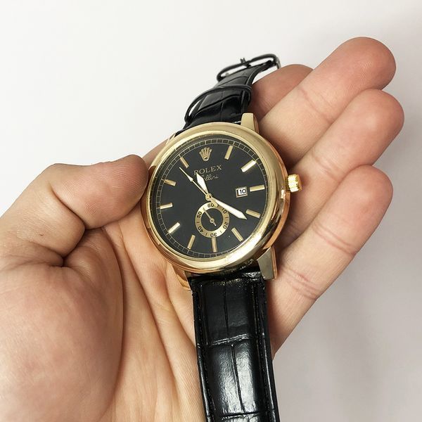Часы наручные Rolex Black ремешок черный фото