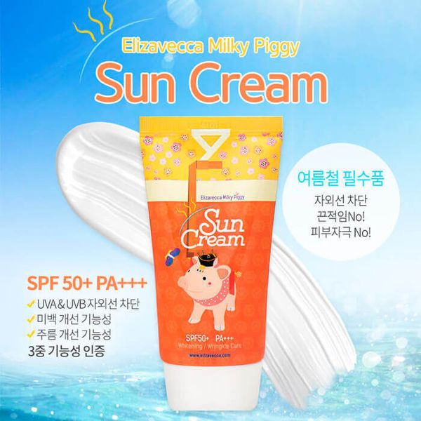 Солнцезащитный крем Elizavecca Milky Piggy Sun Cream Spf 50+, 50 Мл фото