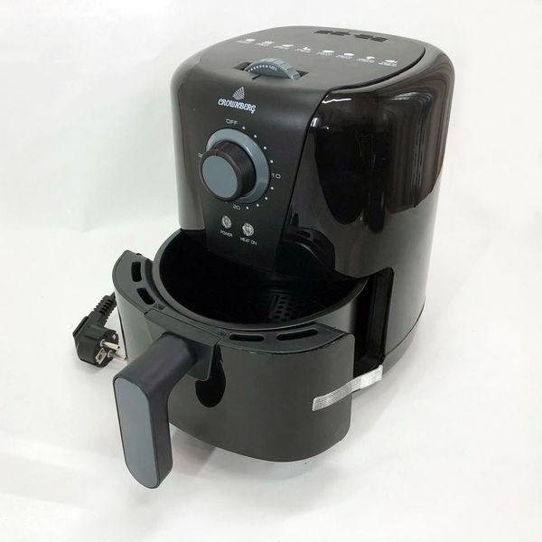 Фритюрниця для дому з таймером Crownberg CB-5541 на 1.5 л безмасляна фритюрниця 1200 Вт фото
