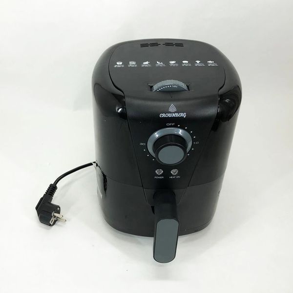 Фритюрниця для дому з таймером Crownberg CB-5541 на 1.5 л безмасляна фритюрниця 1200 Вт фото