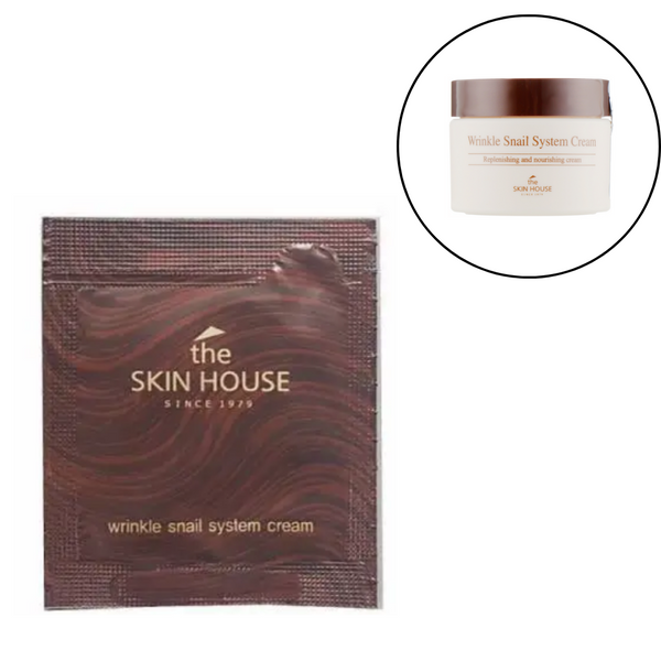 Пробник Улиточный крем для лица The Skin House Wrinkle Snail System Cream, 2 мл фото