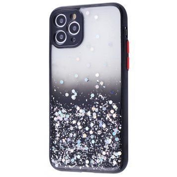 Чохол Apple Iphone 11 Pro з блискітками чорний фото