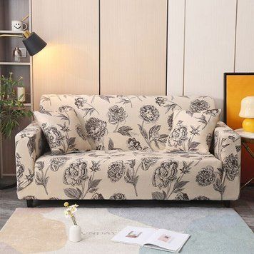 Чохол на 2-місний диван Diana Textile з принтом 145-185 см фото