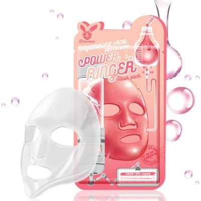 Зволожуюча тканинна маска з гіалуроновою кислотою Elizavecca Hyaluronic Acid Water Deep Power Ringer Mask Pack, 23 мл фото