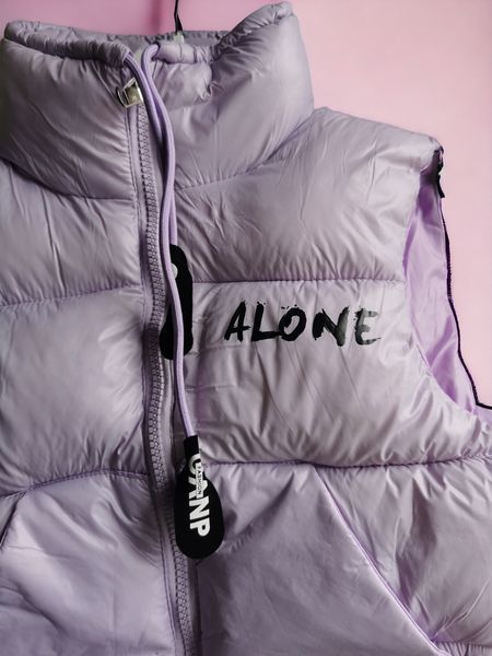 Жилетка демісезонна фіолетова Alone, розмір 140 фото