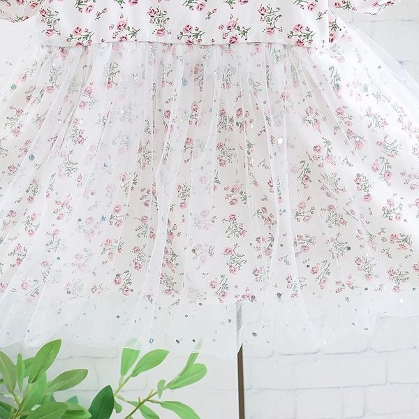 Сукня дитяча Summer Flowers з фатиновою спідницею (Рожевий 90см) фото