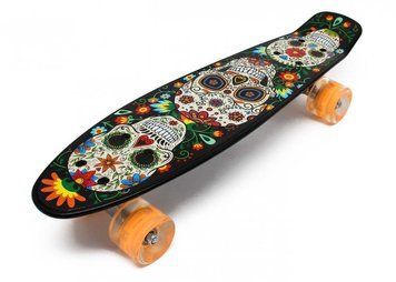 Пенніборд Maraton ALFA світлові колеса (Череп) фото