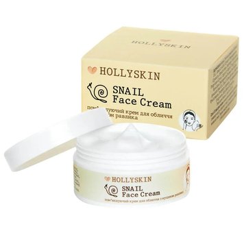 Смягчающий крем для лица с муцином улитки HOLLYSKIN Snail Face Cream фото