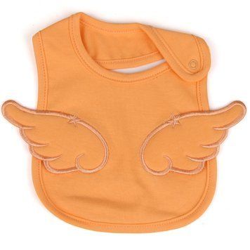 Слюнявчик детский с крылышками Baby Angel (Оранжевый One Size) фото