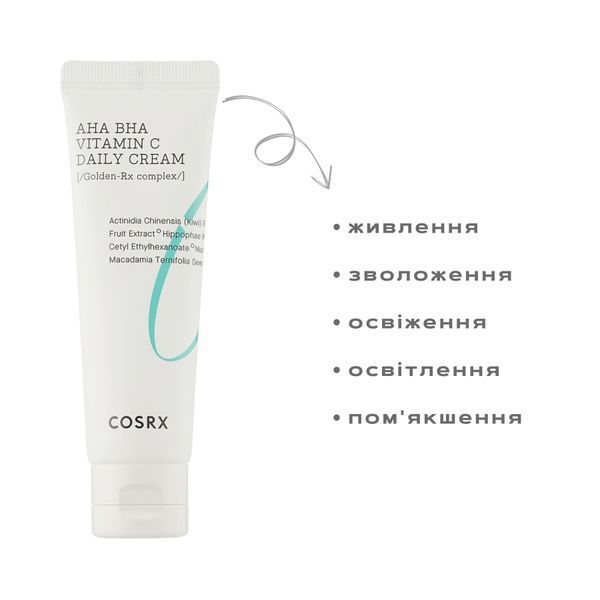 Крем с витамином С для выравнивания тона кожи (Refresh AHA BHA Vitamin C Daily Cream) Cosrx, 50 мл фото