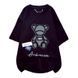 Жіноча футболка oversize з нашивкою ведмедик, 3XL-4XLЧорний 12144-3XL-4XL-Чёрний фото 3