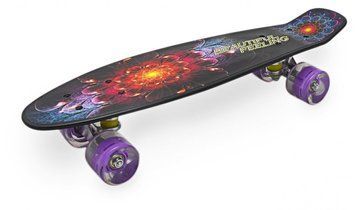 Пенніборд Maraton ALFA світлові колеса (Квітка) фото