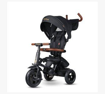 Беговел Tri-cycle RITO DELUXE Black Q PLAY фото