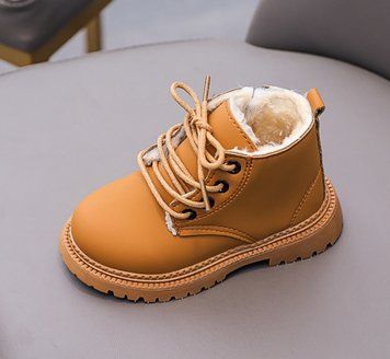 Ботиночки детские зимние с мехом like timberland коричневые, размер 29 фото