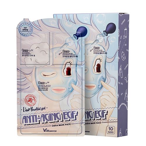 Триступенева антивікова маска Elizavecca Anti Aging Egf Aqua Mask (1 Шт), 25 Мл фото