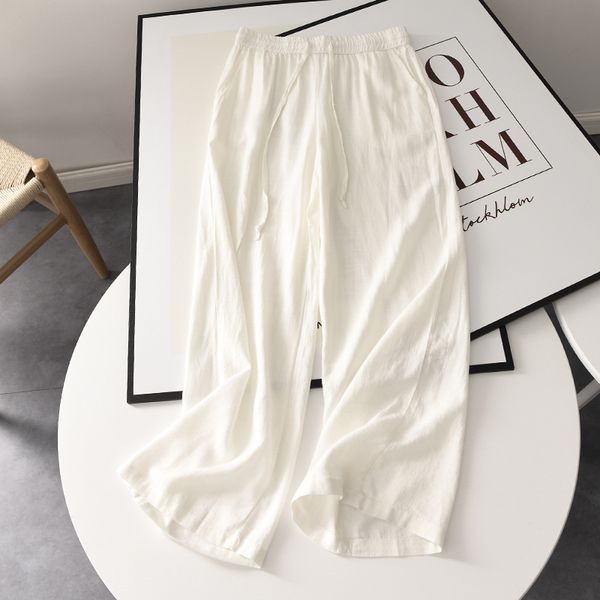 Женские однотонные брюки с шнурком L Черный (а3056) фото