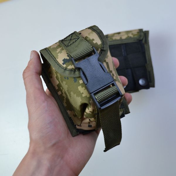 Качественный Подсумок под гранату из кордуры пиксель MOLLE для гранаты тактический фото