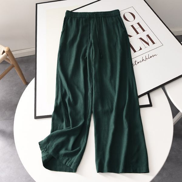 Женские однотонные брюки с шнурком L Черный (а3056) фото