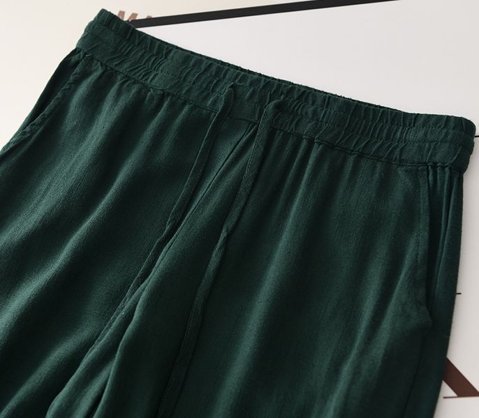 Женские однотонные брюки с шнурком L Черный (а3056) фото