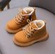 Ботиночки детские зимние с мехом like timberland коричневые, размер 29 che_20562_29 фото 3