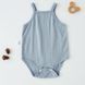 Дитячий однотонний легкий комбінезон Baby Basic (Синій 59см) фото