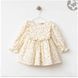 Ніжна дитяча сукня для принцеси Wondress Baby з квітковим візерунком (Кремовий 73 см, 9 місяців) 57163-73см-9м-крем фото 1