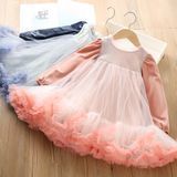 Сукня принцеси з довгими рукавами та фатиновою спідницею (Рожевий 100см) 13760-100см-Рожевий фото