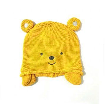 Шапка дитяча з вушками Smile Bear (Жовтий 40-46см) фото