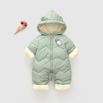 Комбінезон дитячий теплий однотонний Baby (Зелений 90см) фото