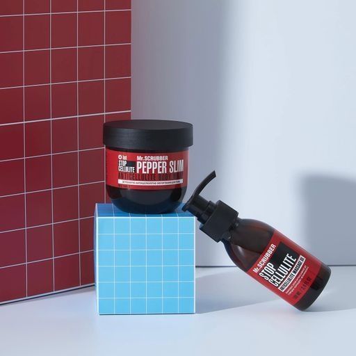 Согревающее антицеллюлитное обертывание для тела Stop Cellulite Pepper Slim Mr.SCRUBBER фото
