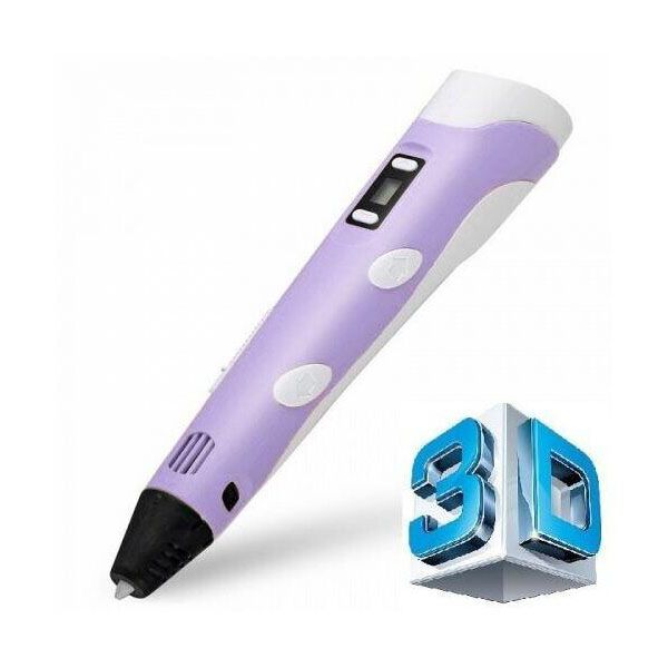 3D ручка Smart 3D Pen 2 c LCD дисплеем. Цвет: фиолетовый фото