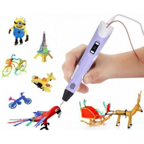 3D ручка Smart 3D Pen 2 c LCD дисплеем. Цвет: фиолетовый фото