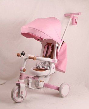 Беговел Tri-cycle 6in1 Cruiser Milano 002 with bag (Розовый) фото