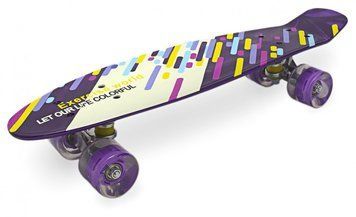 Пенніборд Maraton ALFA світлові колеса (Фіолетовий) фото