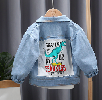 Джинсівка дитяча Динозаврик (Синій 100см) фото