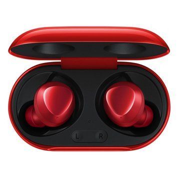 Беспроводные наушники, блютуз наушники Samsung Buds+ с кейсом. Цвет: красный фото