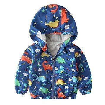 Ветровка детская с принтом Cool Boy, 110см, Синий фото