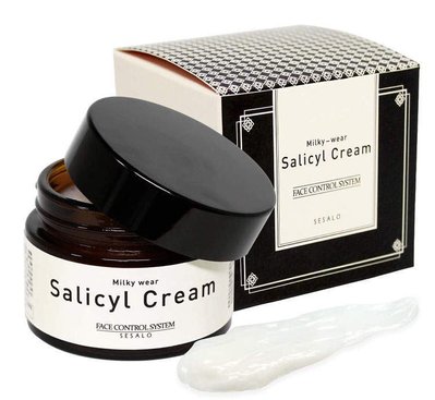 Крем для обличчя саліциловий з ефектом пілінгу Elizavecca Sesalo Salicyl Cream, 50 Мл фото
