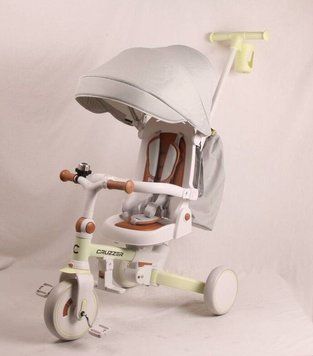 Беговел Tri-cycle 6in1 Cruiser Milano 002 with bag (Кремовый) фото
