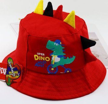 Панама дитяча Uper Dino з резинкою (Красный 50-52см) фото