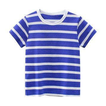 Футболка детская в полоску Kids Basic Синий 90см 13240 фото