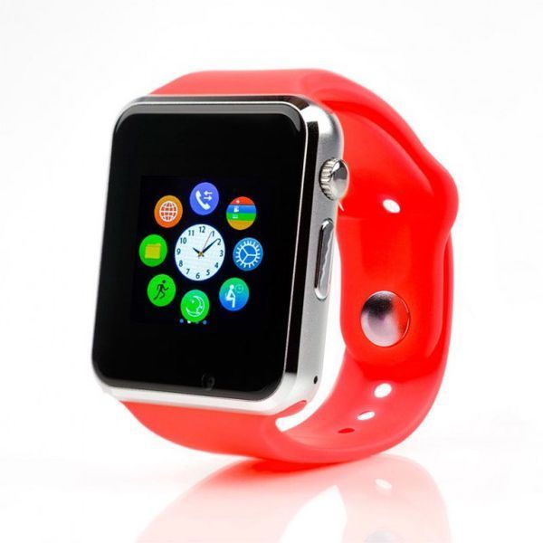 Смарт-годинник Smart Watch A1 розумний електронний зі слотом під sim-карту + карту пам'яті micro-sd. Колір: червоний фото