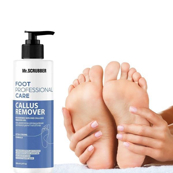 Гель-кератолітик для видалення загрубілої шкіри i натоптнів Foot Professional Care Mr.SCRUBBER, 200 мл фото