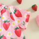 Дитяча літня піжама для дівчаток Sleepwear Strawberry, Рожевий, 90 см 92136-90см-3Т фото 9